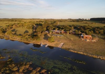 Don Joaquín River Lodge along the Paraná River, Argentina fishing destination.